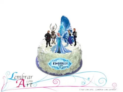 Topo de bolo Frozen