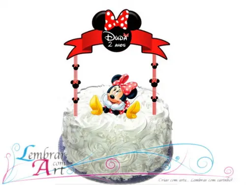 Topo de bolo Minnie