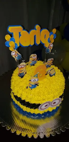 Topo de bolo Minions