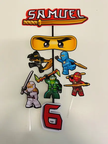 Topo de Bolo Ninjago