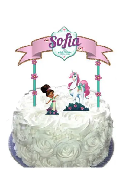 Topo de bolo Princesa Nella