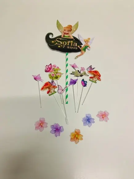 Topo de bolo Tinker Bell