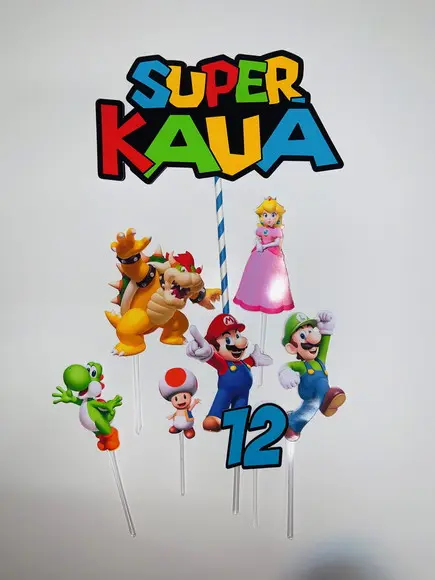 Topo de bolo Super Mario