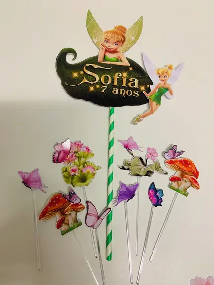 Topo de bolo Tinker Bell