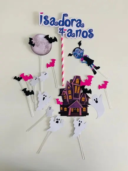 Topo de bolo Vampirina