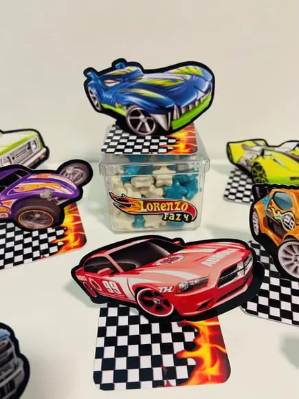 Aplique 3d Hot Wheels