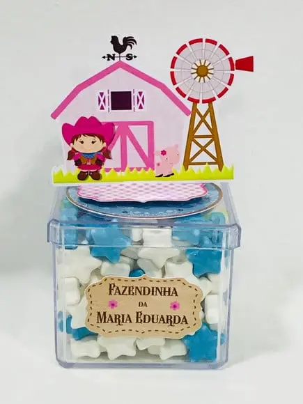 Aplique 3D Fazendinha Menina 2
