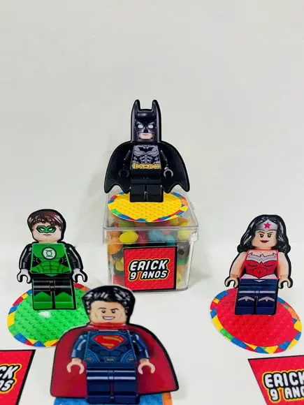 Aplique 3d Lego Liga da Justiça