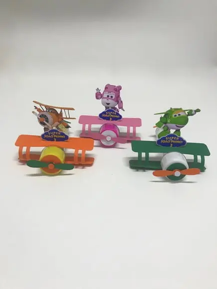 Aplique Avião Super Wings para tubete