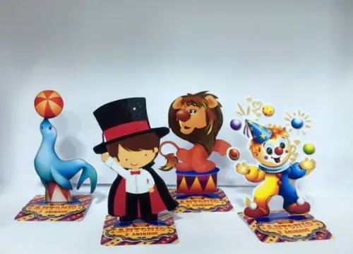 Aplique Circo 3D - 6cm