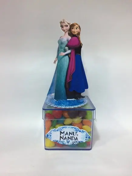 Aplique Frozen 3D - 9cm com tag nome