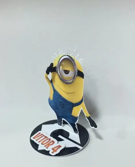 Aplique Minions 3D em pé