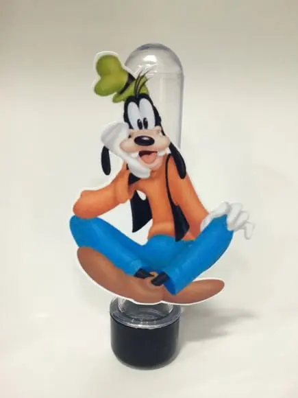Aplique p tubete + rótulo Turma Mickey