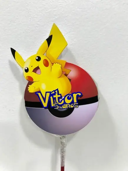 Aplique para Pirulito Pokemon
