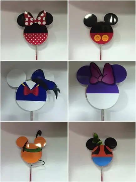 Aplique para Pirulitos Turma do Mickey
