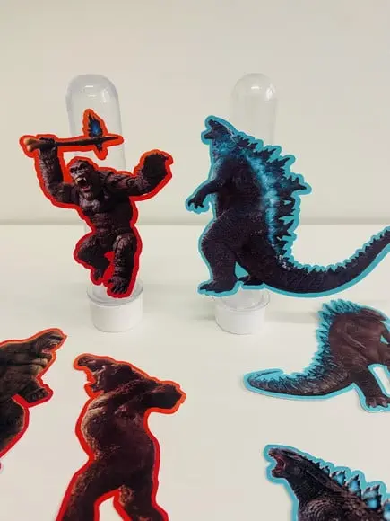 Aplique para Tubete Godzilla x King Kong