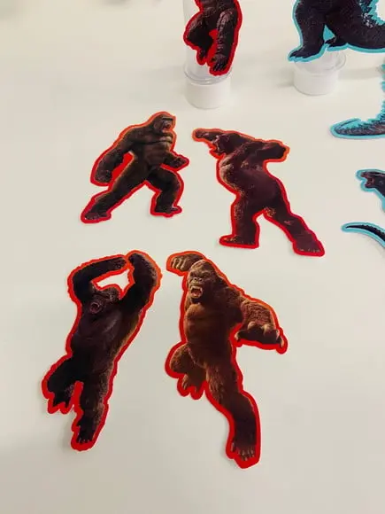 Aplique para Tubete Godzilla x King Kong