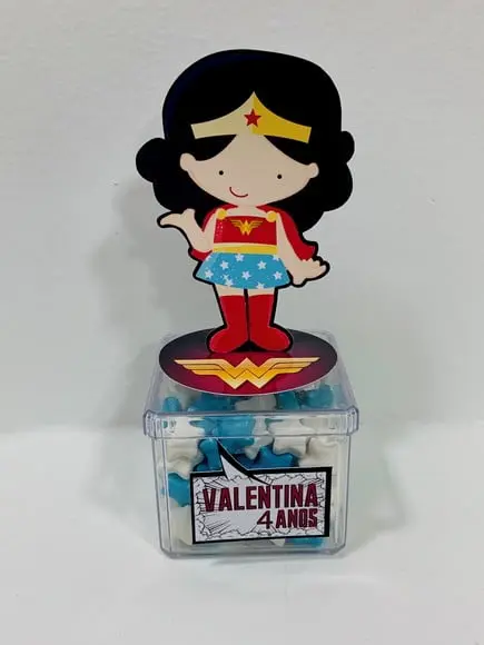 Aplique para tubete Mulher Maravilha