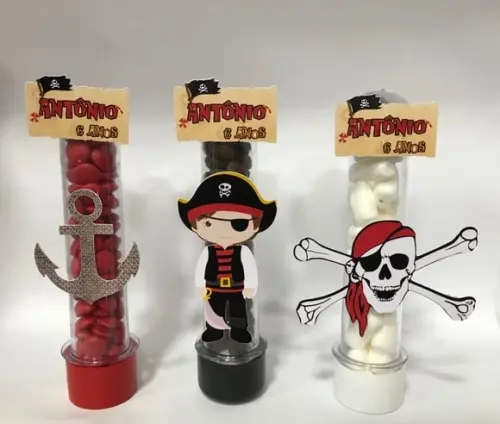 Aplique para tubete Piratas