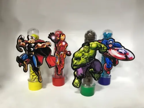 Aplique para Tubete Vingadores - 9cm
