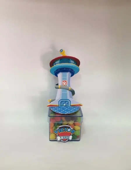 Aplique Torre Patrulha Canina - 9,5 cm