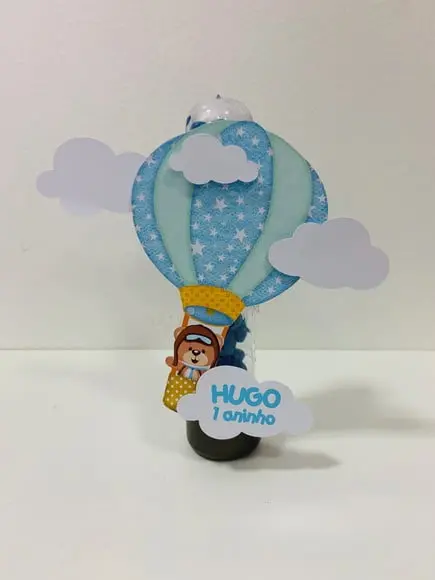 Aplique Ursinho Baloeiro para tubete