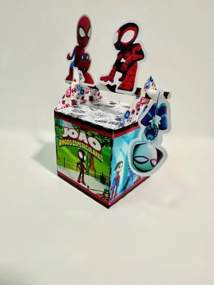 Caixa Canudo Spidey