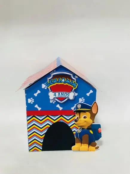 Caixa Casa Patrulha Canina