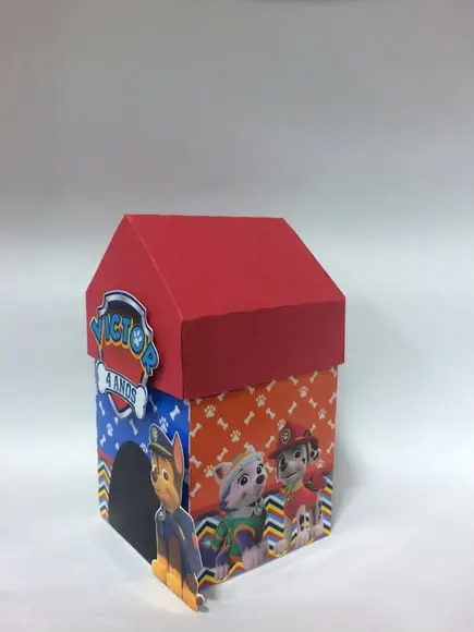 Caixa Casa Patrulha Canina