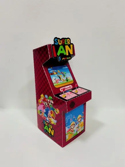Caixa Fliperama Super Mario