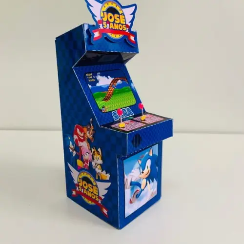 Caixa Fliperama Sonic