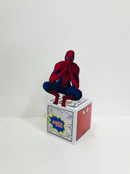 Caixa Homem Aranha - Caixa cubo
