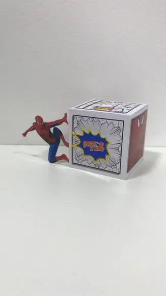 Caixa Homem Aranha - Caixa cubo