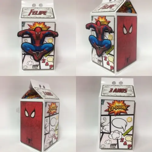 Caixa Milk Homem Aranha