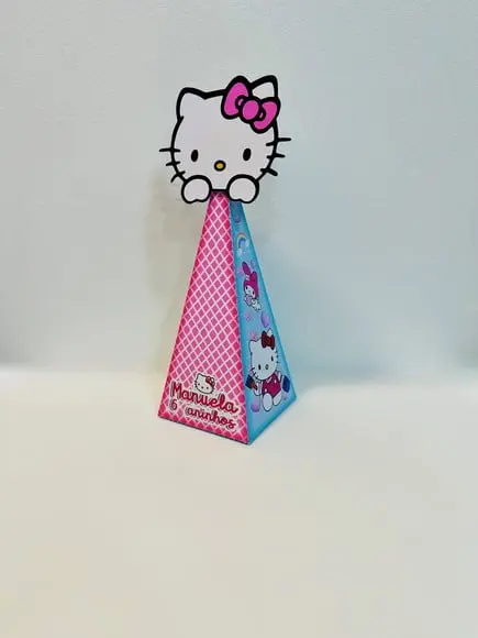 Caixa Triangular Hello Kitty
