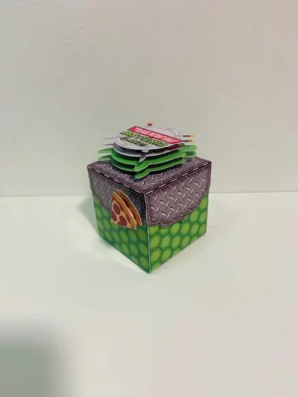 Cubo Com Tampa Tartarugas Ninja
