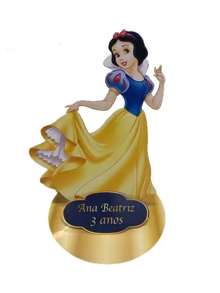Enfeite de Mesa Branca de Neve