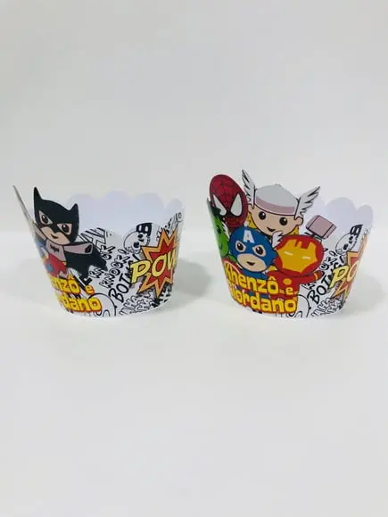 Saia Cup Cake Super Heróis