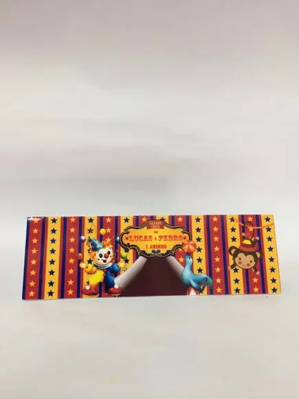Solapa para saquinho de bala Circo