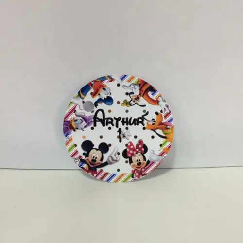 Tag de Agradecimento Turma do Mickey