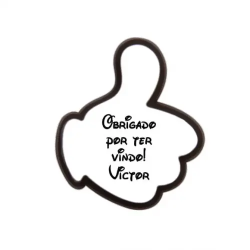 Tag de Agradecimento Turma do Mickey