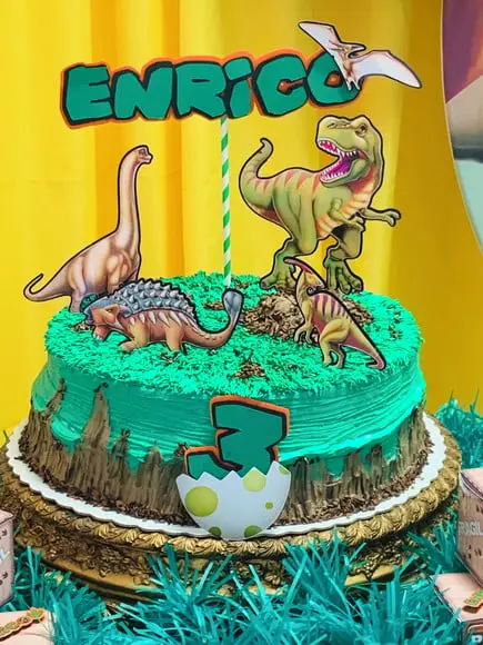 Topo de bolo Dinossauro - 2