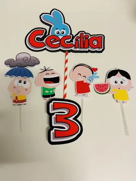 Topo de Bolo Turma da Mônica Toy