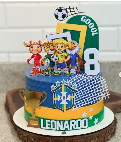 Topo de Bolo Copa do mundo