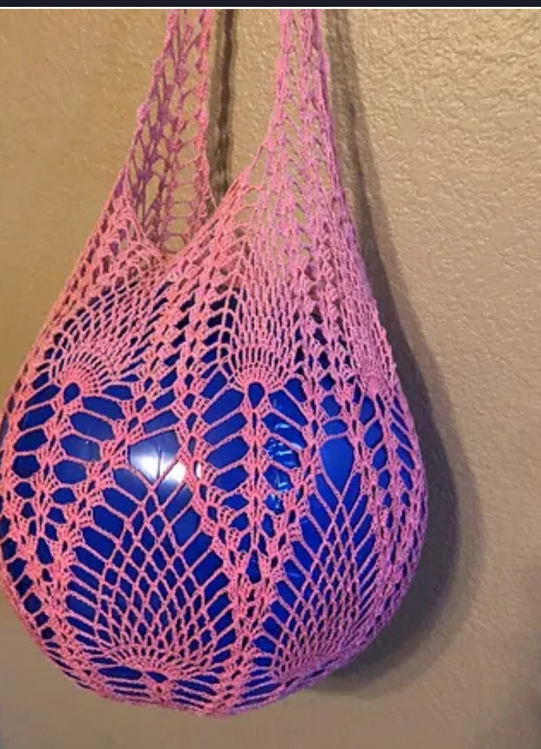 Bolsa de croche abacaxi