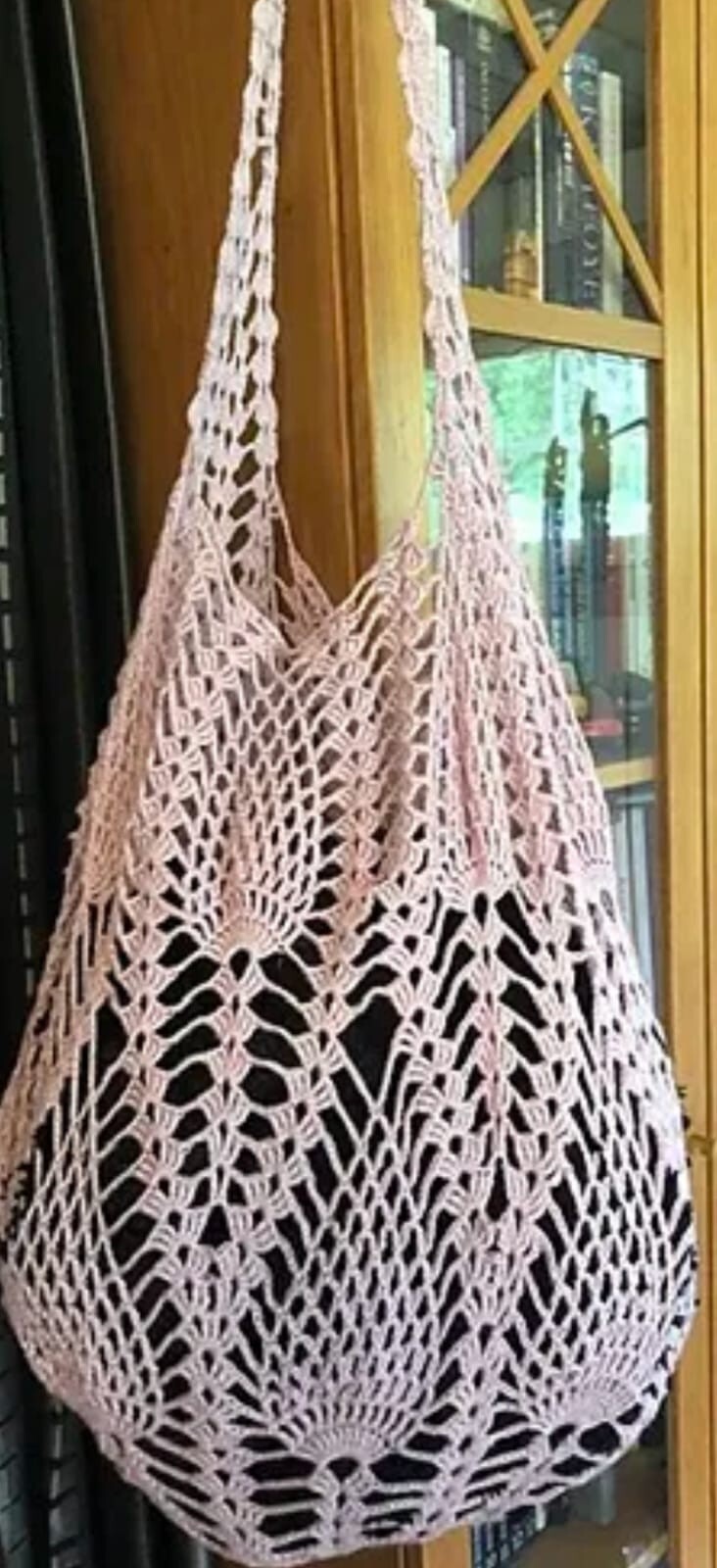 Bolsa de croche abacaxi