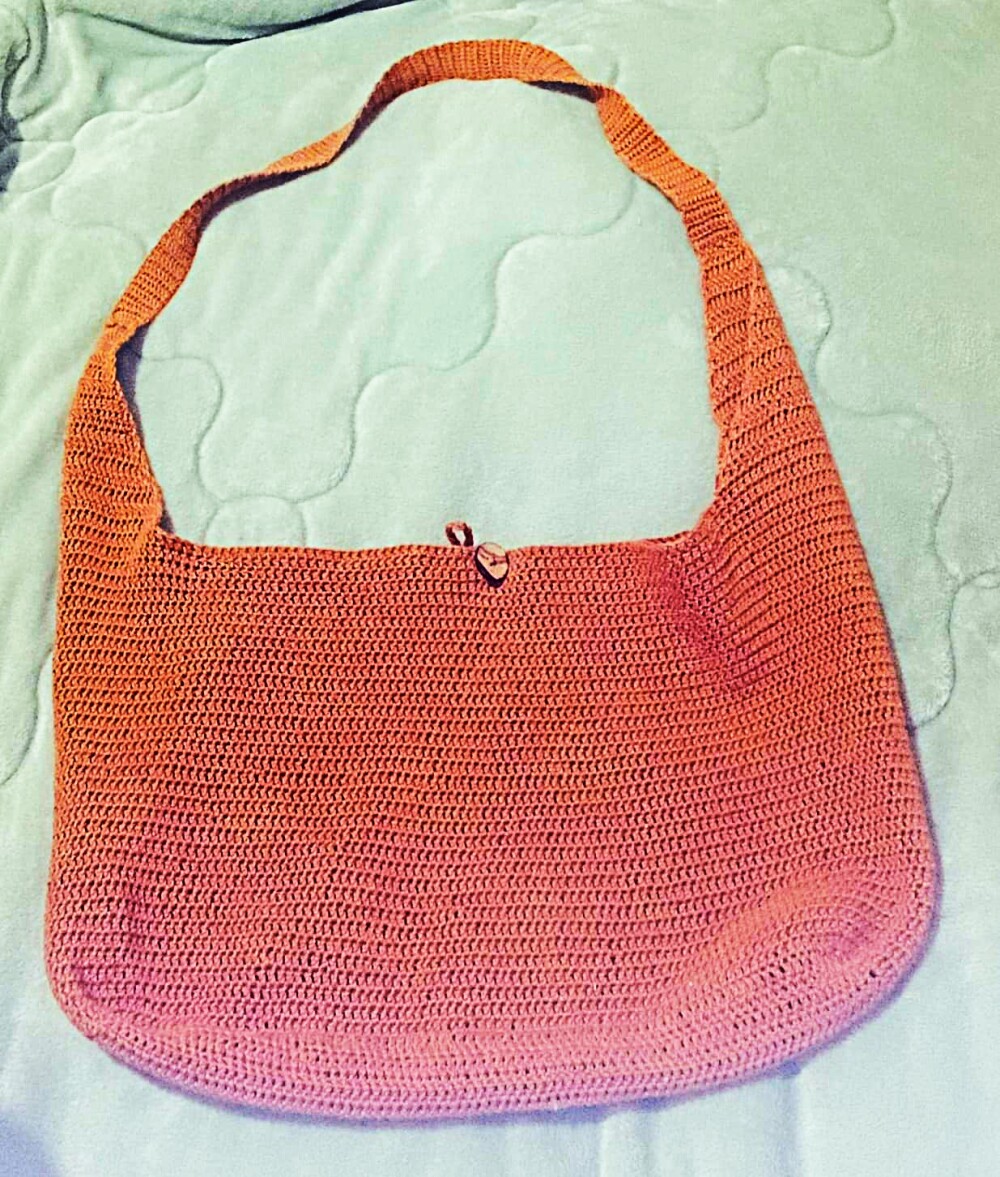 Bolsa de croche Castanha