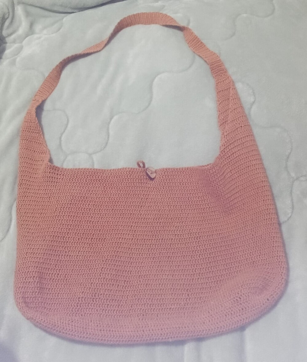 Bolsa de croche Castanha