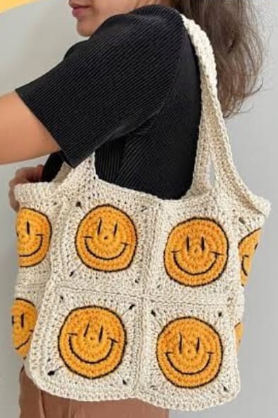 Bolsa de croche Smile