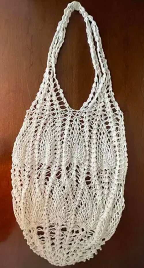 Bolsa de croche abacaxi